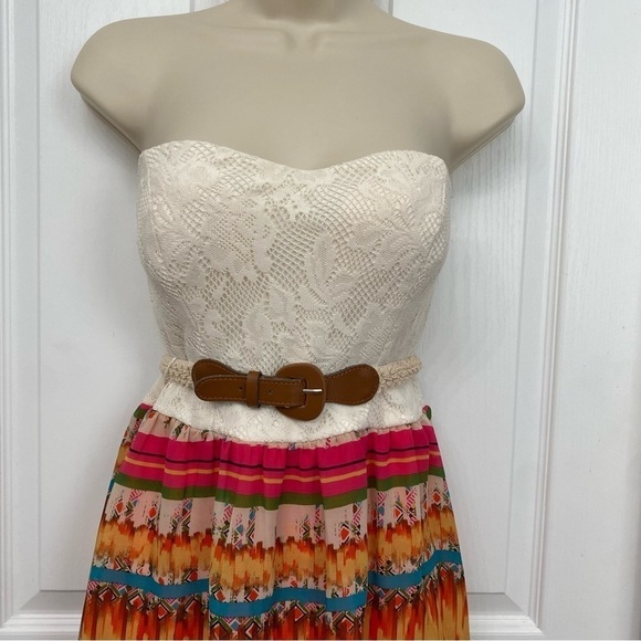 Deb Strapless High Low Dress Size 9 - Picture 3 of 12